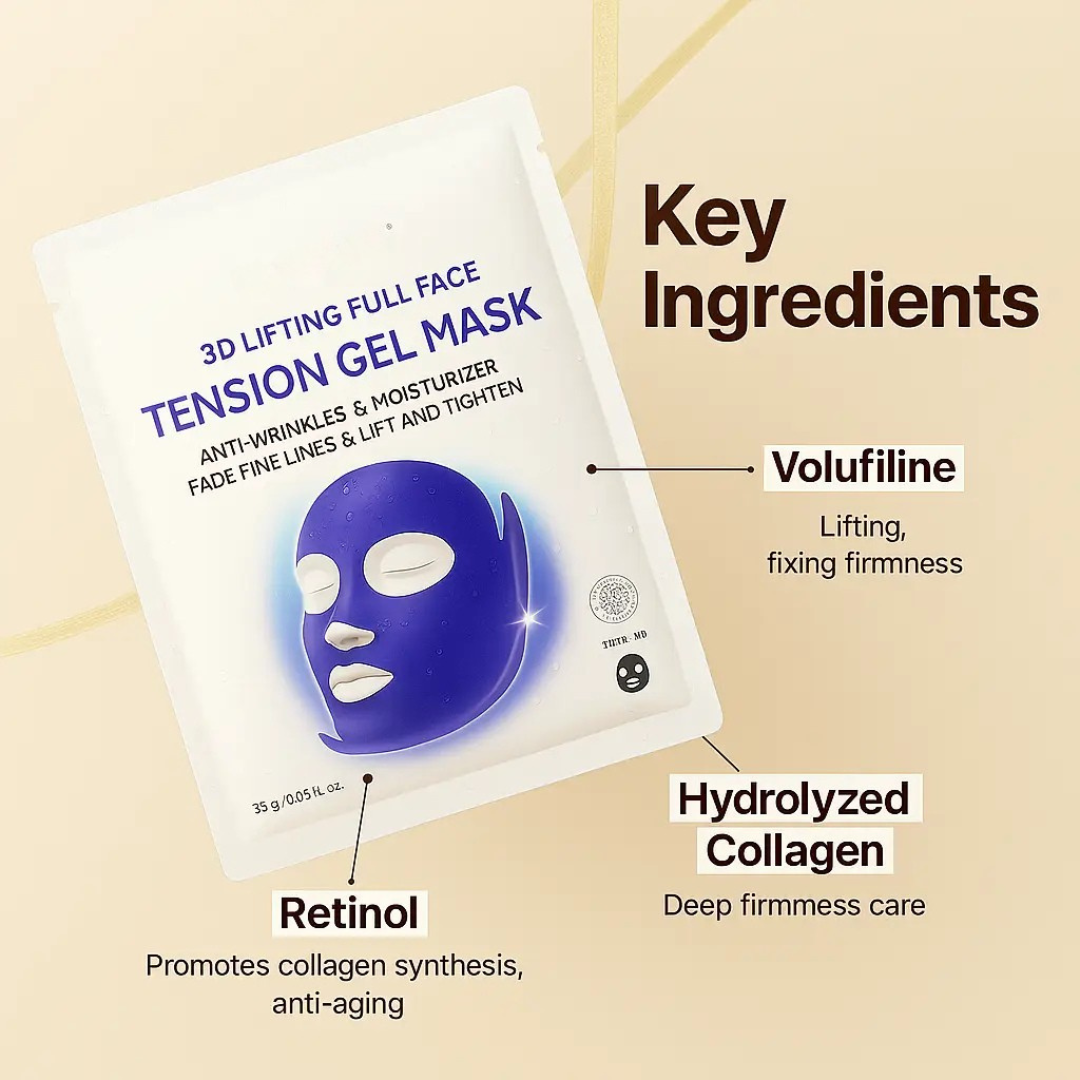 Korean 3D Collagen Tension Gel Mask
