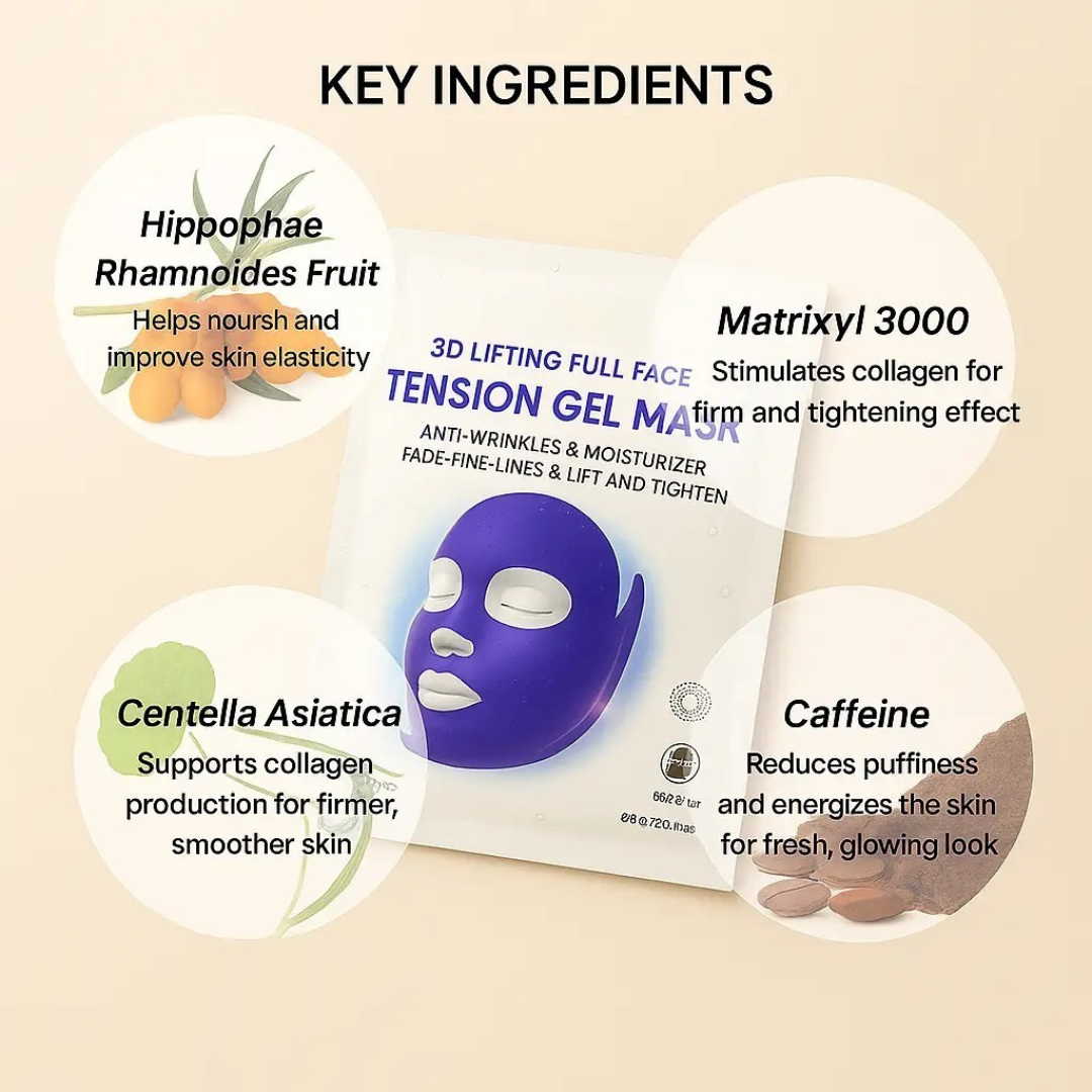 Korean 3D Collagen Tension Gel Mask